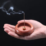 Buddha Stones Mini Ebony Wood Rosewood Meditation Healing Stick Incense Burner Decoration Incense Burner BS 8