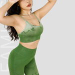 Buddha Stones 2Pcs Simple Tie Dye Print Crop Tank Top High Waist Pants Sports Gym Outfits Women's Yoga Sets Women's Yoga Sets BS 6