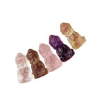 Buddha Stones Various Crystal Amethyst Pink Crystal White Crystal Citrine Buddha Carved Spiritual Healing Necklace Pendant Decoration (Extra 30% Off | USE CODE: FS30) Necklaces & Pendants BS 17