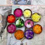 Buddha Stones Hand Pattern Wood Candlestick Home Candle Holder Decoration Candle Holder BS 10Pcs Candles