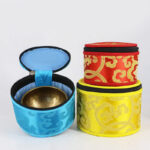 Buddha Stones Tibetan Singing Bowl Storage Bag with Zipper Closure Decoration Decorations BS 11
