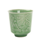 Buddha Stones Trees Pavilion Mountains Rivers Pine Ceramic Teacup Kung Fu Tea Cup Cup BS 9