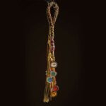 Buddha Stones Tibet Handmade Five God Of Wealth Thangka Protection Wall Car Hanging Decoration Car Hanging Decoration BS 4