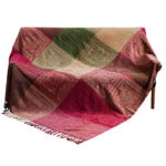 Buddha Stones Tibetan Multicolored Flower Pattern Hand-Dyed Blanket Blanket BS 8