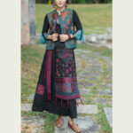Buddha Stones Vintage Style Embroidery Flower Tang Suit Design Sleeveless Vest Waistcoat BS 4