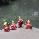 Buddha Stones Hand Painted Tibetan Lama Figures Carved Creative Home Office Car Decoration Ornament Desk Decoration BS 16