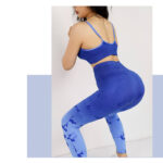 Buddha Stones 2Pcs Simple Tie Dye Print Crop Tank Top High Waist Pants Sports Gym Outfits Women's Yoga Sets Women's Yoga Sets BS 12