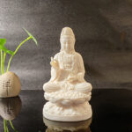 Buddha Stones Mini Ivory Fruit Tathagata Buddha Lotus Kwan Yin Avalokitesvara Manjusri Samantabhadra Serenity Desk Decoration Decorations BS 14