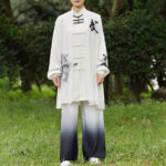 Buddha Stones 3Pcs Yin Yang Tree Tai Chi Spiritual Zen Practice Meditation Prayer Uniform Unisex Clothing Set Clothes BS 5