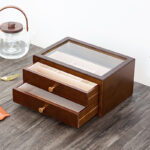 Buddha Stones Retro Solid Wood Jewelry Box Jewelry Storage Box With Drawer Jewelry Box BS 8