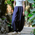 Buddha Stones Solid Color Loose Yoga Harem Pants With Pockets Harem Pants BS 19