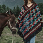 Buddha Stones Tibetan Shawl Striped Knitted Tassels Pullover Winter Cozy Travel Scarf Wrap Tibetan Shawl BS 5