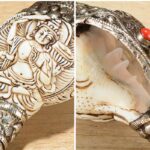 Buddha Stones Tibetan Handmade Engraved Shankha Buddha Conch Shell Wealth Positive Decoration Decorations BS 8