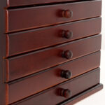 Buddha Stones Vintage Plum Blossom Carved Wooden Jewelry Box Six-Layer Jewelry Storage Box Jewelry Box BS 5