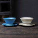 Buddha Stones Planet Design Ceramic Coffee Mug Rough Pottery Tea Coffee Cup With Saucer Coffee Mug BS 9