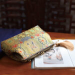 Buddha Stones Vintage Geometry Flowers Metal Chain Crossbody Bag Shoulder Bag Handbag Crossbody Bag BS 4