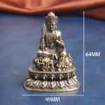 Buddha Stones Manjusri Bodhisattva Serenity Copper Statue Decoration Decorations BS 8