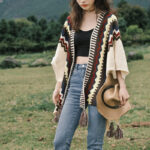 Buddha Stones Tibetan Colorful Striped Shawl Tassels Cozy Warm Travel Scarf Wrap Tibetan Shawl BS 3