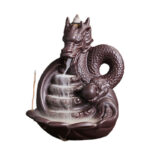 Buddha Stones Dragon Pattern Success Ceramic Incense Burner Decoration Incense Burner BS 9