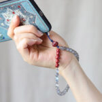 Buddha Stones Natural Moonstone Cinnabar Calm Positive Phone Decoration Decorations BS 4