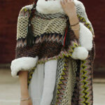 Buddha Stones Tibetan Multicolored Striped Shawl Winter Cozy Travel Scarf Wrap Tibetan Shawl BS 7
