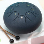 Buddha Stones Steel Tongue Drum Sound Healing Meditation Yoga Drum Kit Drum Kit BS DimGray
