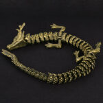 Buddha Stones Brass Copper Dragon Wealth Luck Protection Statue Figurine Home Decoration Decorations BS 4