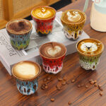 Buddha Stones Vintage Kiln Change Design Ceramic Coffee Mug Tea Cup 150ml Coffee Mug BS 22