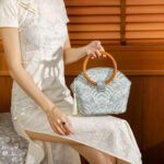 Buddha Stones Auspicious Clouds Shell Print Handbag Handbags BS 1
