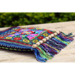 Buddha Stones Tibetan Handmade Embroidered Camellia Canvas Shoulder Bag Crossbody Bag Crossbody Bag BS 6