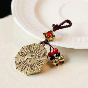 Buddha Stones Feng Shui Yin Yang Bagua Wenchang Pen Pagoda Prayer Wheel Keychain Key Chain BS Bagua