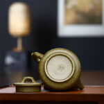 Buddha Stones Yixing Semi-handmade Yellow Green Purple Clay Kung Fu Teapot 240ml Teapot BS 5