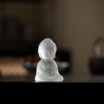 Buddha Stones Mini Tathagata Buddha Liuli Serenity Desk Decoration Decorations BS 5