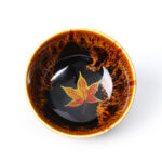 Buddha Stones Maple Leaf Colorful Ceramic Teacup Home Tea Cups Cup BS 28
