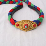 Buddha Stones Tibetan Colorful Tassel Beads Hair Decoration Hair Accessories Decorations BS 6