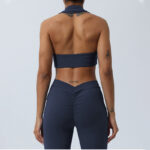 Buddha Stones 2Pcs Workout Sleeveless Backless Top Shorts Flared Pants Sports Fitness Yoga Outfit Set 2-Piece Outfit BS 15