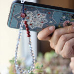 Buddha Stones Natural Moonstone Cinnabar Calm Positive Phone Decoration Decorations BS 2