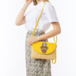 Buddha Stones Hamsa Elephant Flower Straw Woven Crossbody Bag Shoulder Bag Handbag Crossbody Bag BS 8