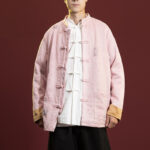 Buddha Stones Chinese Calligraphy Clothing Jacket Coat Tang Suit Men Clothing Clothes BS 17