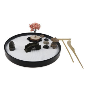 Buddha Stones Tree Small Bridge Landscape Meditation Calm Zen Garden Decoration Decorations BS Zen Garden