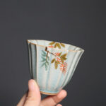 Buddha Stones Loquat Dogwood Hawthorn Morning Glory Ceramic Teacup Kung Fu Tea Cup Cup BS 7
