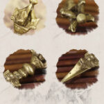Buddha Stones Tibetan Five Strands Vajra Dorje Enlightenment Copper Decoration Decorations BS 5