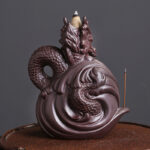 Buddha Stones Dragon Pattern Success Ceramic Incense Burner Decoration Incense Burner BS 6