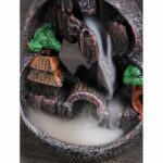 Buddha Stones Mountain Bridges Pattern Meditation Resin Backflow Incense Burner Incense Burner BS 8