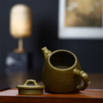 Buddha Stones Yixing Semi-handmade Yellow Green Purple Clay Kung Fu Teapot 240ml Teapot BS 3