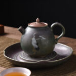 Buddha Stones White Crane Cloud Chinese Gongfu Tea Ceramic Kung Fu Teapot Teapot BS 16
