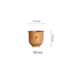 Buddha Stones Small Dunhuang Frescoes Lotus Ceramic Teacup Kung Fu Tea Cup 90ml Cup BS 9