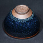 Buddha Stones Handmade Blue Francolinus Spot Chinese Jianzhan Ceramic Teacup Kung Fu Tea Cup Bowl Jian Zhan Tea Cup BS 13
