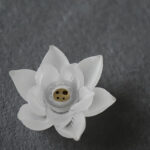 Buddha Stones Mini Lotus Liuli Crystal Healing Meditation Stick Incense Burner Decorations BS 17