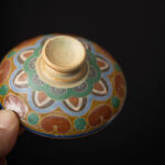 Buddha Stones Dunhuang Flying Apsaras Ceramic Gaiwan Sancai Teacup Kung Fu Tea Cup With Lid Cup BS 4